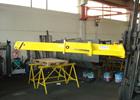 Forklift crane jib extendable